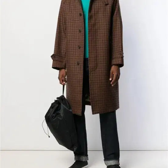 [BUNJANG] Mackintosh Houndstooth Check Wool Coat / [40] 맥킨토시 하운드투스 체크 울 코트