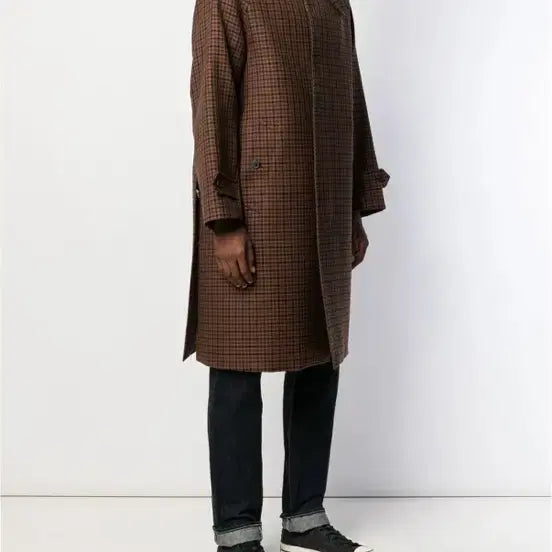 [BUNJANG] Mackintosh Houndstooth Check Wool Coat / [40] 맥킨토시 하운드투스 체크 울 코트