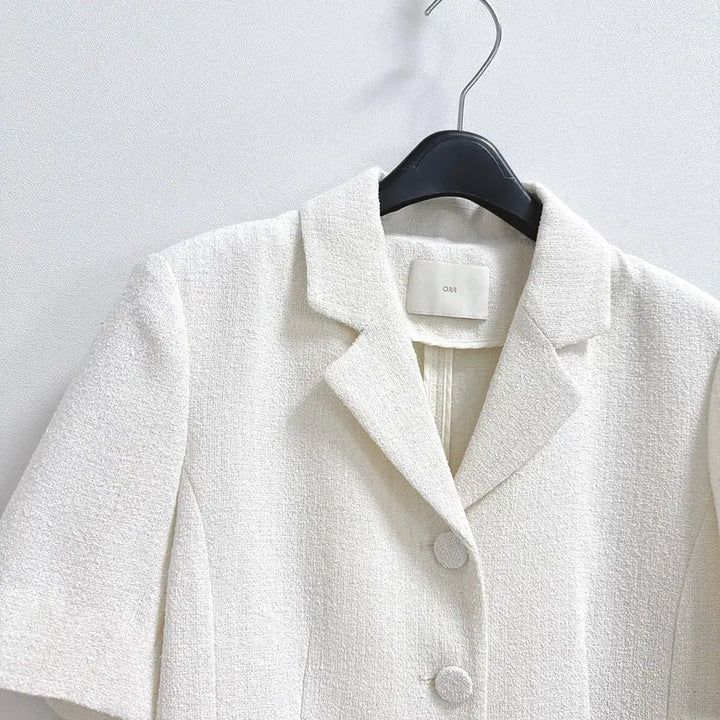 [BUNJANG] ORR Summer Tweed Half Jacket Ivory S / 새) 오르 썸머 트위드 하프 자켓