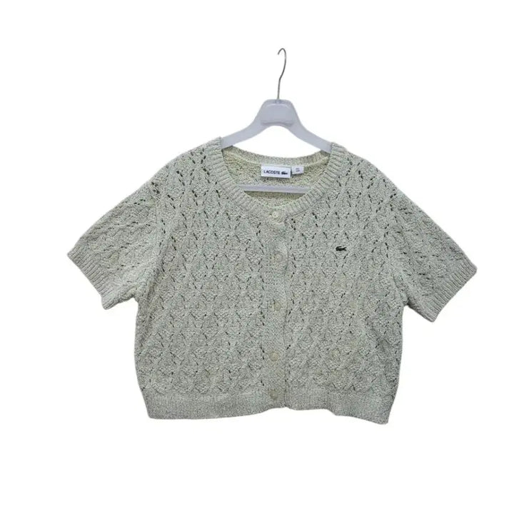 [BUNJANG] Lacoste Mint Green Cotton Knit Sweater / 라코스테 일본정품 연한 민트그린 컬러 면100퍼  니트