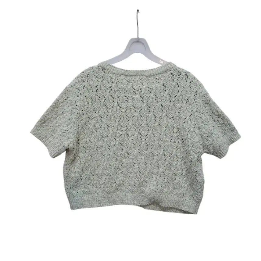 [BUNJANG] Lacoste Mint Green Cotton Knit Sweater / 라코스테 일본정품 연한 민트그린 컬러 면100퍼  니트