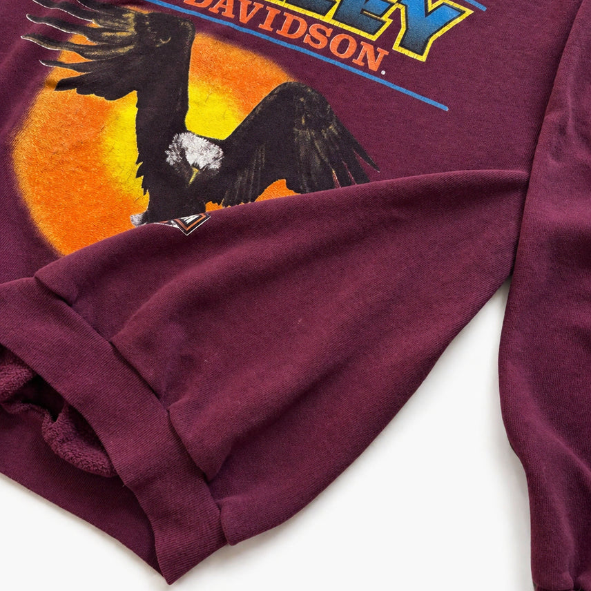 [BUNJANG] Harley Davidson Eagle Print Sweatshirt / 할리 데이비슨 프린팅 스웻셔츠 L(100~105)