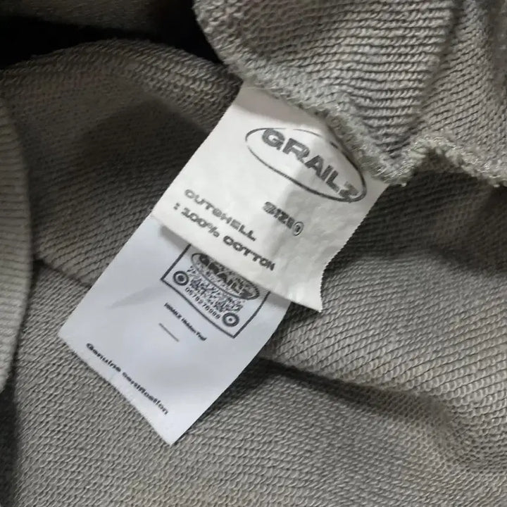 [BUNJANG] Grails Big Logo Gray Hoodie / 그레일즈 빅로고 그레이 후드티