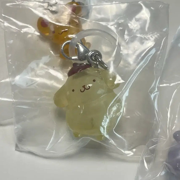 [SOLD OUT] 반다이 가샤폰 폼폼푸린 액세서리 키링 가챠 가챠 메지루시 3종 일괄