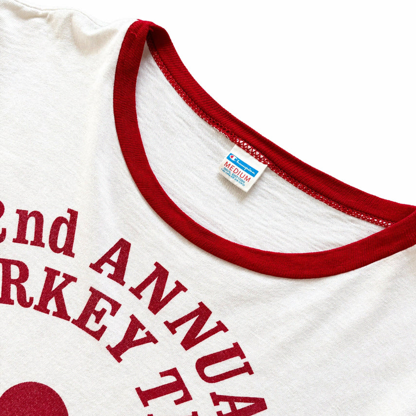 [BUNJANG] Champion 70s Ringer T-Shirt / 70s 챔피온 프린팅 링거 티셔츠 M