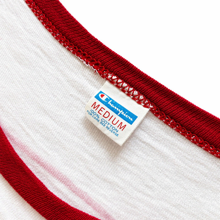 [BUNJANG] Champion 70s Ringer T-Shirt / 70s 챔피온 프린팅 링거 티셔츠 M