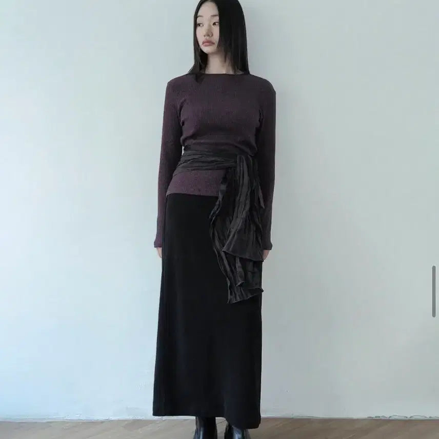 [BUNJANG] Hanoll Tree Skirt Black S Size / 한올 트리 스커트 블랙