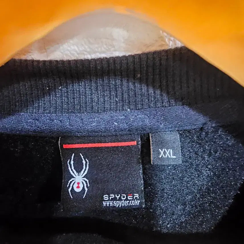 [BUNJANG] Spider Black Fleece Sweatshirt 2XL / 스파이더 검정색 맨투맨 티셔츠 기모 2XL