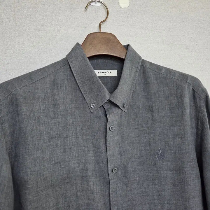 [SOLD OUT] 빈폴 남성 린넨 칠부소매셔츠 그레이 110(105권장)