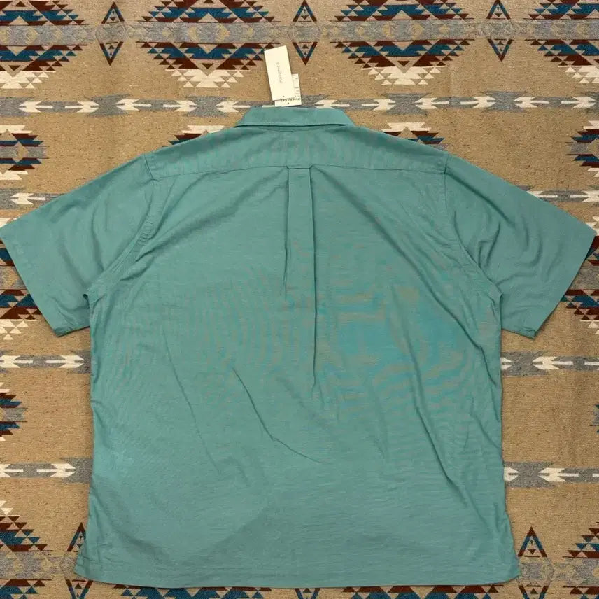 [BUNJANG] Nanamica Panama Short Sleeve Shirt Mint / [XL][110] 나나미카 오픈카라 파나마 숏슬리브 셔츠 민트