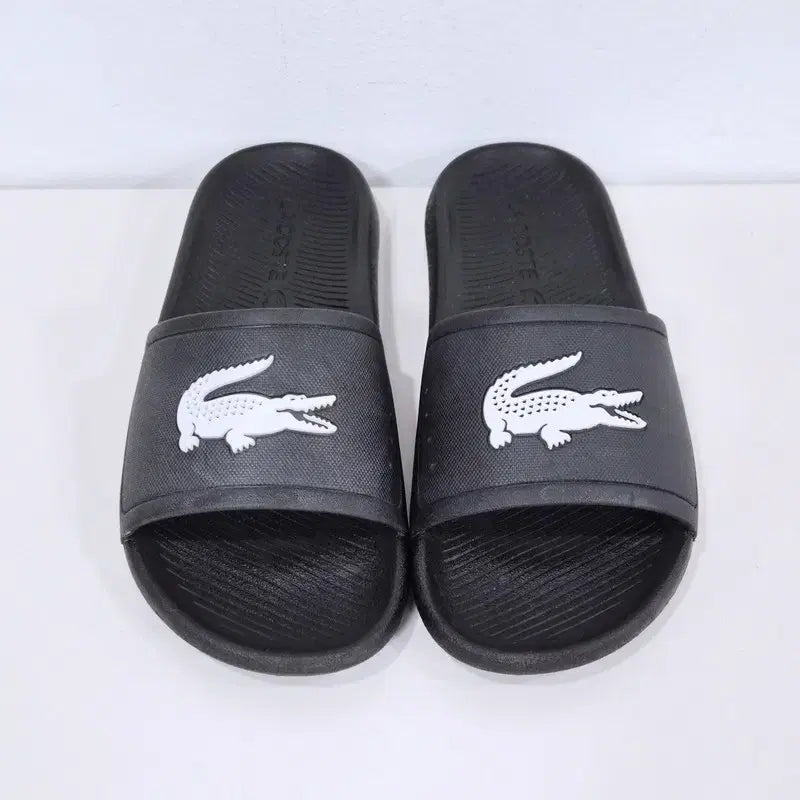[BUNJANG] Lacoste Black Slippers / 라코스테 슬리퍼 235-240mm