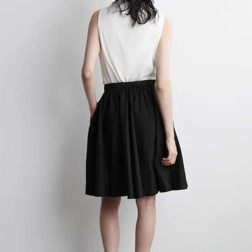 [BUNJANG] COS Black Cotton Midi Skirt / 코스 블랙 코튼 미디 스커트