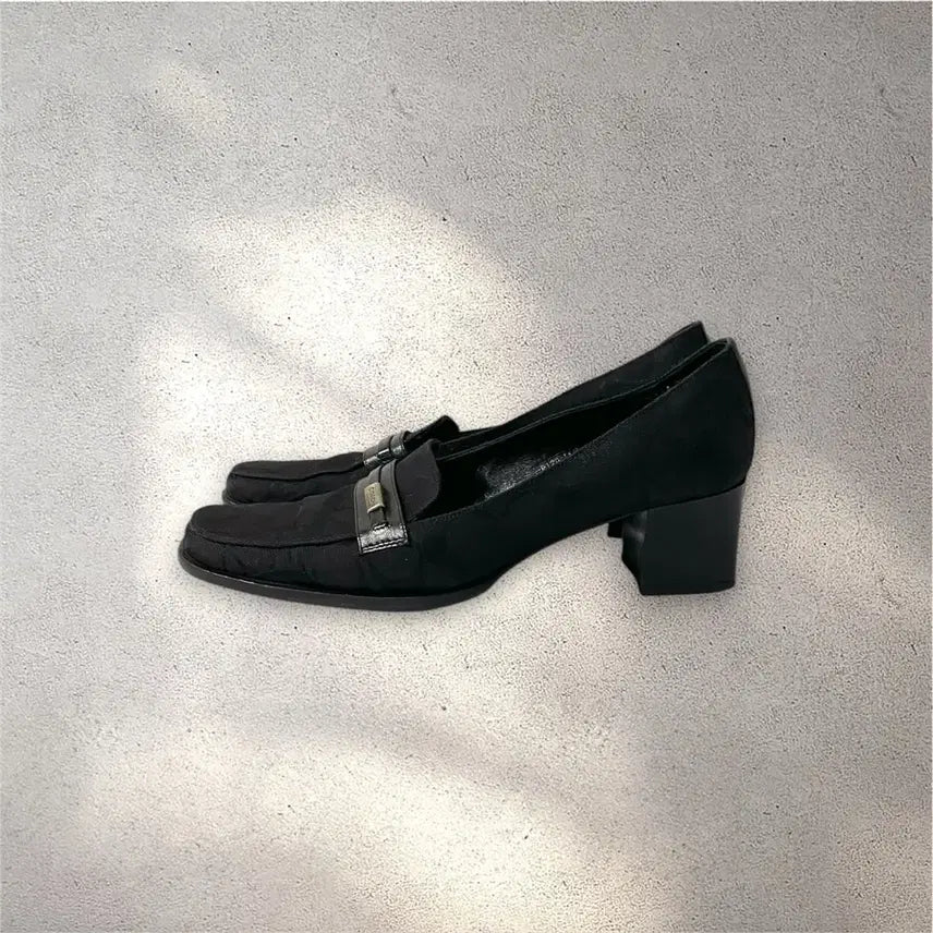 [BUNJANG] Coach Signature Canvas Pumps / [240] 코치 시그니처 캔버스 이태리제 펌프스 (No.561)