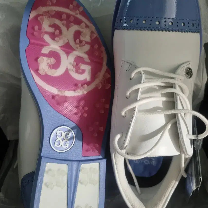 [BUNJANG] G/FORE Golf Shoes White/Blue US 6.5 / 지포어 골프화 화이트/블루 US 6.5(새상품)