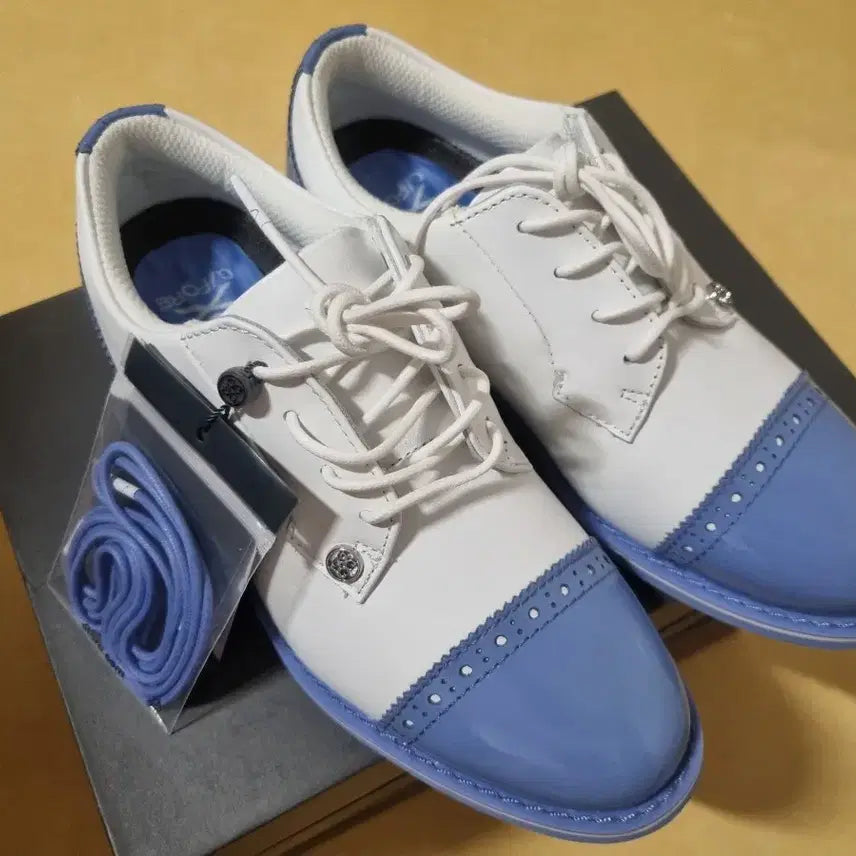[BUNJANG] G/FORE Golf Shoes White/Blue US 6.5 / 지포어 골프화 화이트/블루 US 6.5(새상품)
