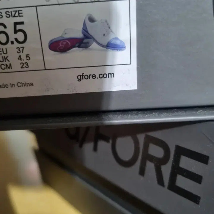 [BUNJANG] G/FORE Golf Shoes White/Blue US 6.5 / 지포어 골프화 화이트/블루 US 6.5(새상품)