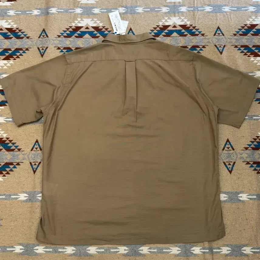 [BUNJANG] Nanamica Panama Short Sleeve Shirt Beige / [L][105] 나나미카 오픈 카라 파나마 숏 슬리브 셔츠 베이지