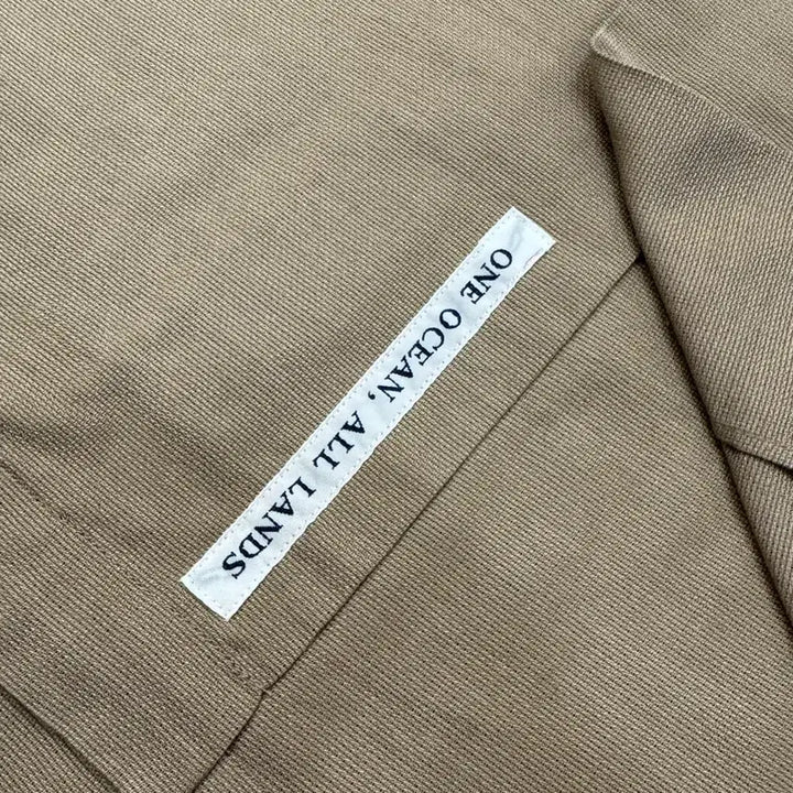 [BUNJANG] Nanamica Panama Short Sleeve Shirt Beige / [XL][110] 나나미카 오픈카라 파나마 숏슬리브 셔츠 베이지