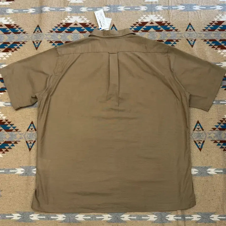 [BUNJANG] Nanamica Panama Short Sleeve Shirt Beige / [XL][110] 나나미카 오픈카라 파나마 숏슬리브 셔츠 베이지