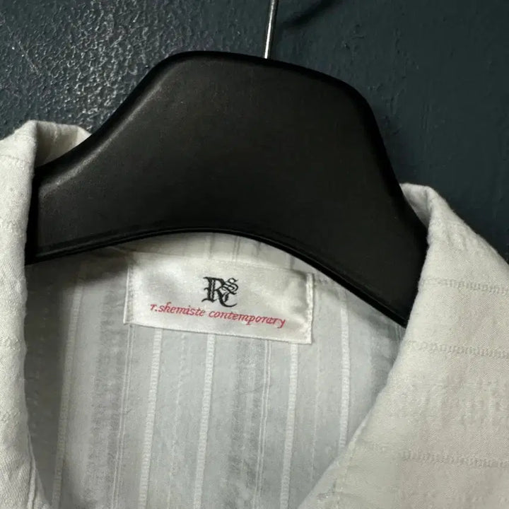 [BUNJANG] RSC White Striped Shirt / 2 알에스씨 링클 화이트 스트라이프 셔츠