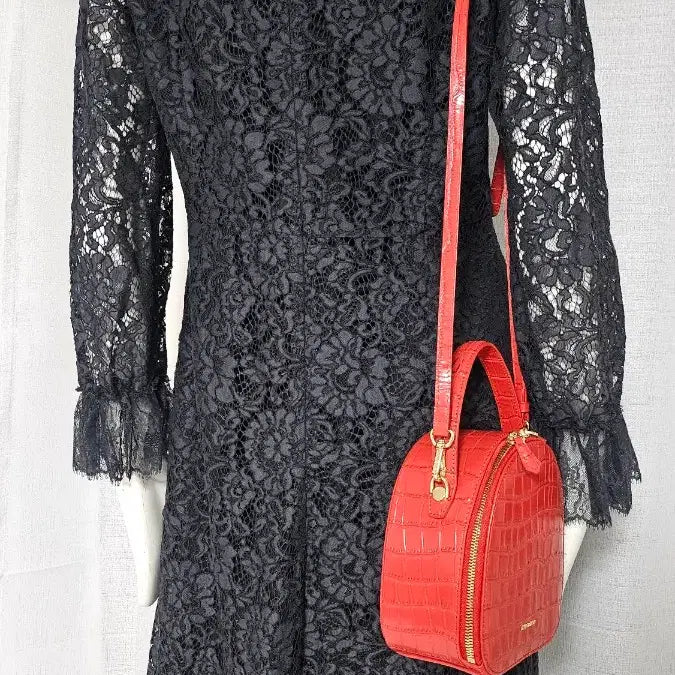 [SOLD OUT] VALENCIA 상태굿 남색 레이스 원피스..