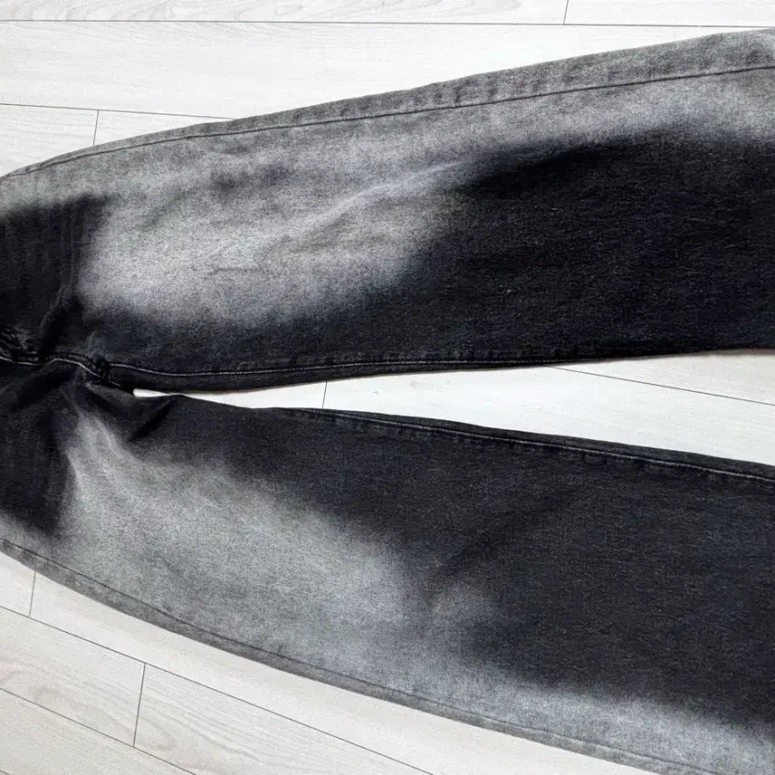 [BUNJANG] PANBELLEE Washed Wide Denim Pants M Size / PANBELLEE 워싱 와이드 데님 팬츠 M사이즈