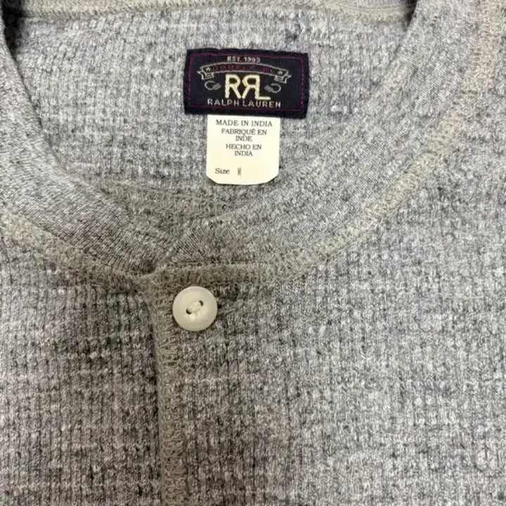 [SOLD OUT] RRL 와플니트 헨리넥 M사이즈 판매