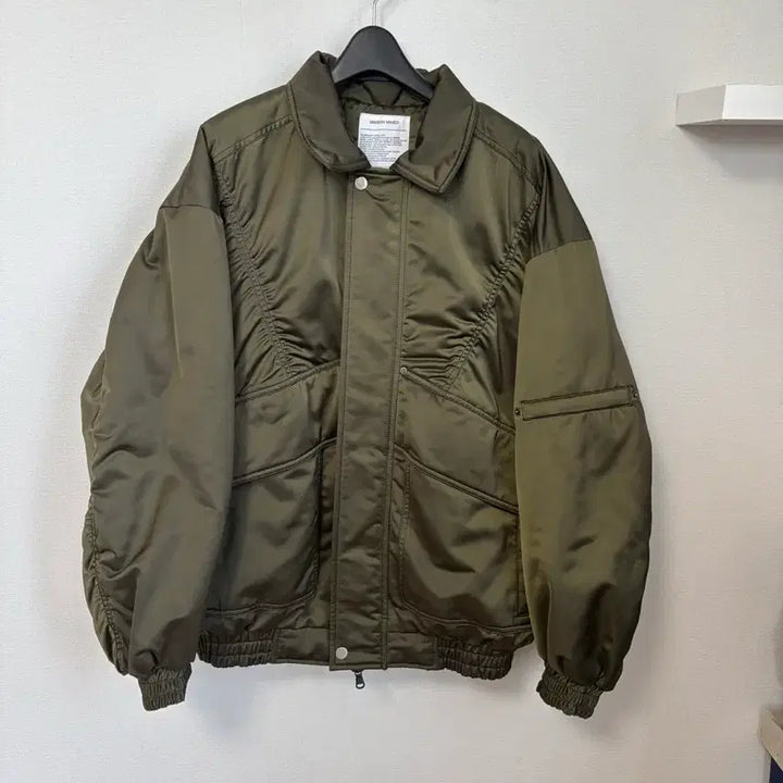 [BUNJANG] MAISON MINED Khaki Bomber Jacket / MAISON MINED 카키 항공 봄버 자켓