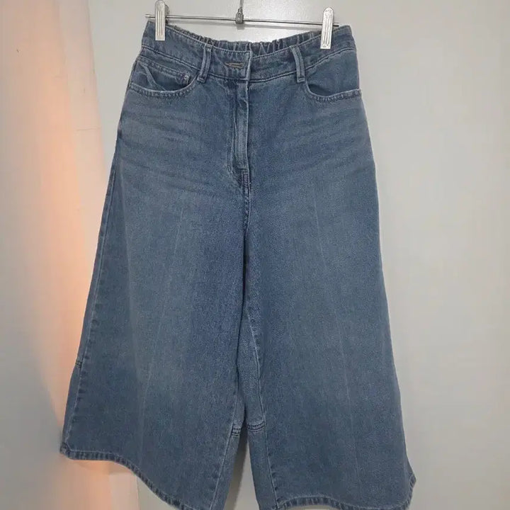[BUNJANG] SJ Wide Denim Half Pants S Size / SJ 와이드데님 하프팬츠 S사이즈