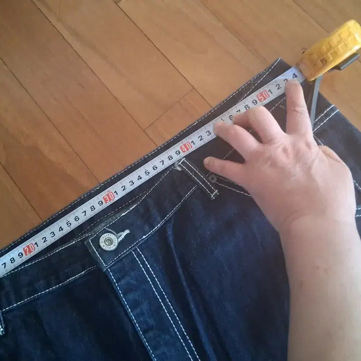 [BUNJANG] Vintage Enamel Blue Shorts 38 / 칠보 청반바지 38