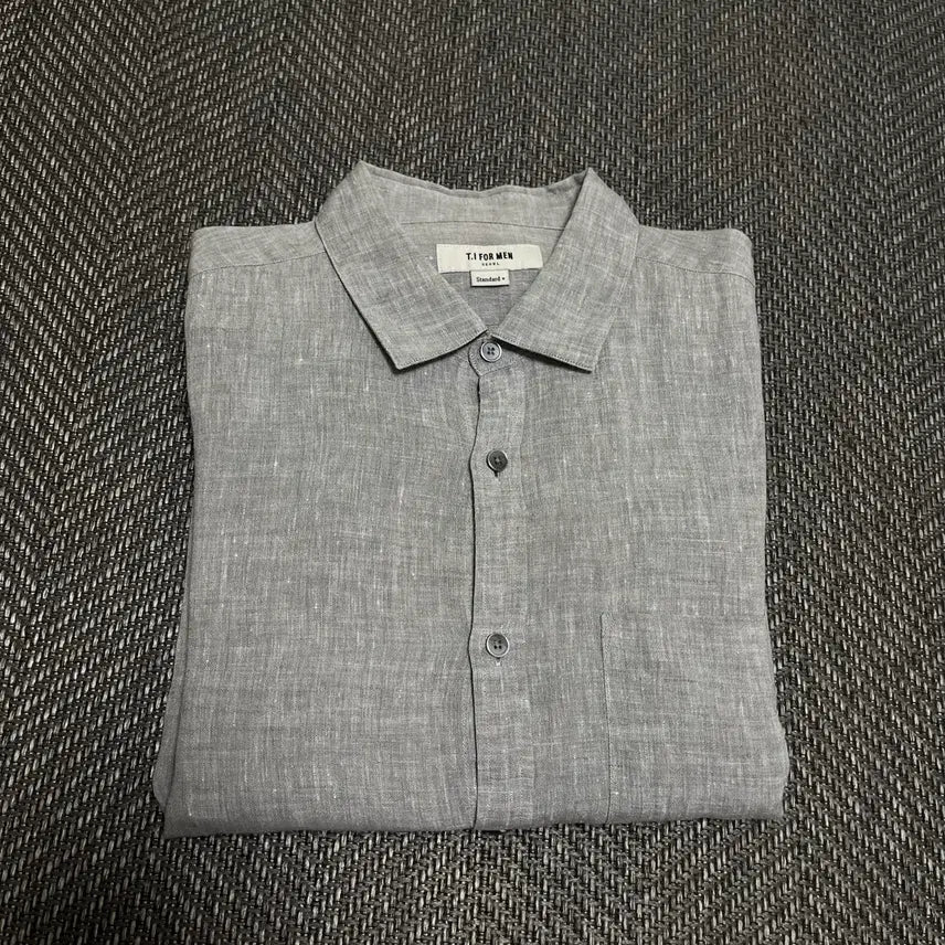 [BUNJANG] T.I FOR MEN Gray Shirt / 105] 티아이포맨(T.I FOR MEN)마셔츠