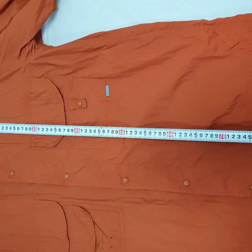 [BUNJANG] Espionage Utility Nylon Shirt Jacket Orange XL / 에스피오나지 바람막이 반팔 유틸리티 나일론 셔츠 자켓 오렌지 xl