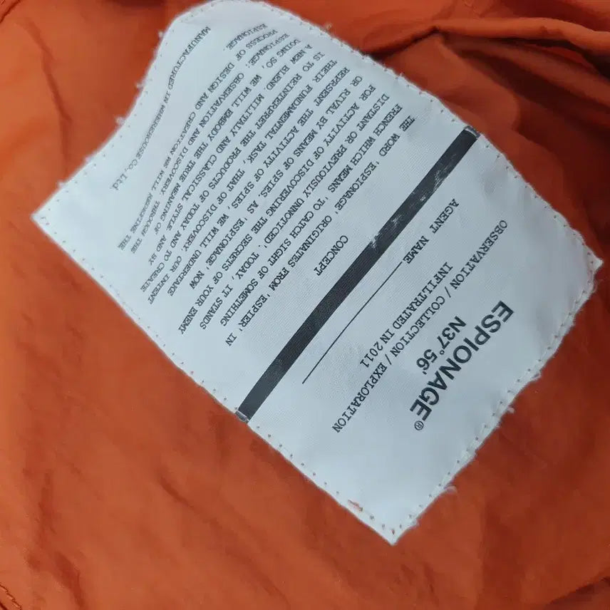 [BUNJANG] Espionage Utility Nylon Shirt Jacket Orange XL / 에스피오나지 바람막이 반팔 유틸리티 나일론 셔츠 자켓 오렌지 xl