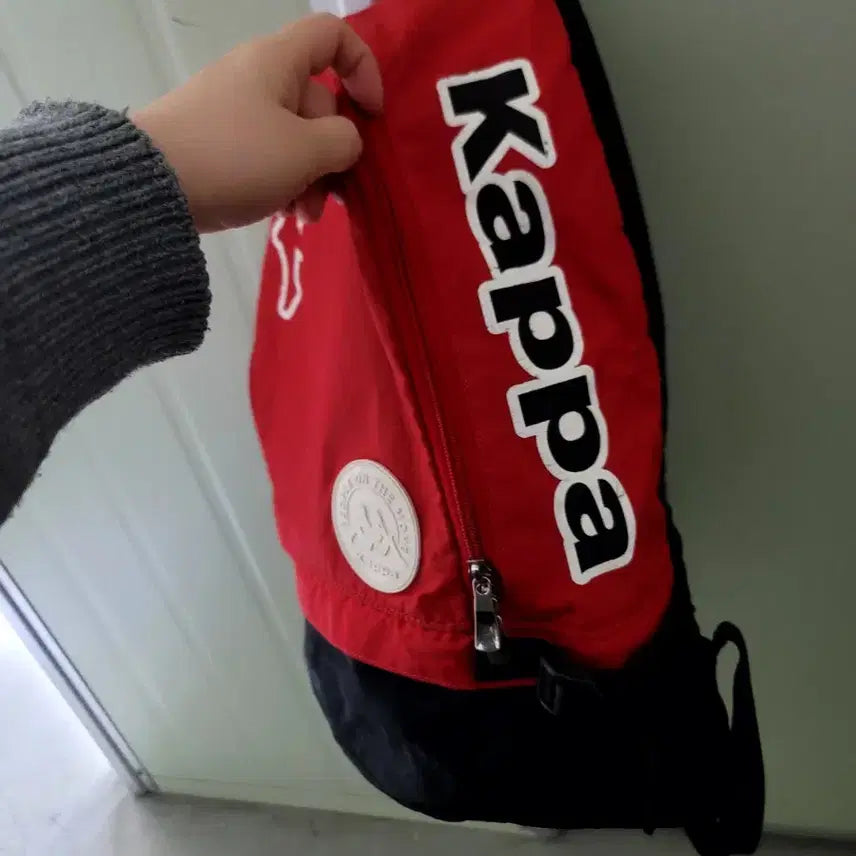[BUNJANG] Kappa Red Backpack / 카파 레드백팩 빨강가방