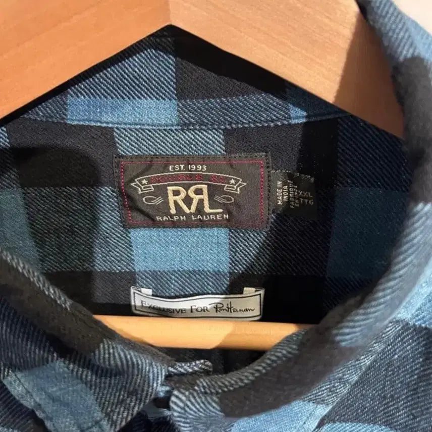 [BUNJANG] RRL Buffalo Check Flannel Work Shirt / RRL 버팔로체크 플란넬 워크셔츠