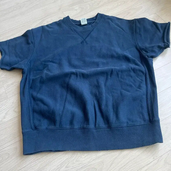 [BUNJANG] Kakys Navy S Size Short Sleeve Sweatshirt / 카키스 반팔 스웻셔츠 네이비 s