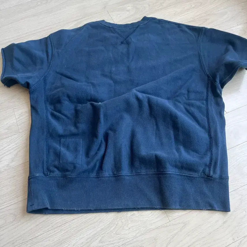 [BUNJANG] Kakys Navy S Size Short Sleeve Sweatshirt / 카키스 반팔 스웻셔츠 네이비 s
