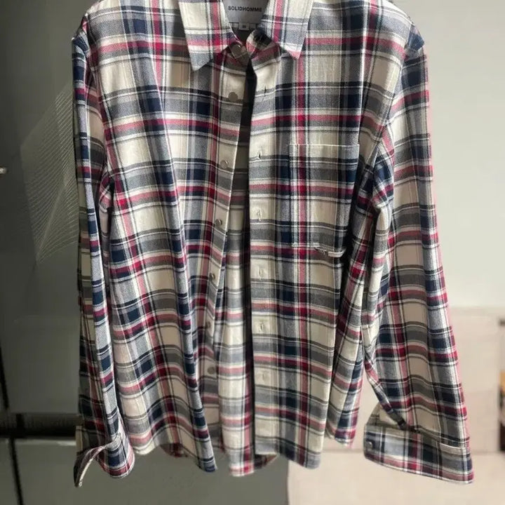 [SOLD OUT] 솔리드옴므 체크 셔츠 50(105)