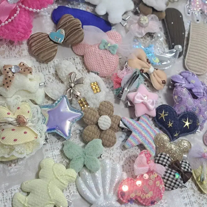 [SOLD OUT] H8 새상품 귀여운 유아 머리핀 세트 50개 일괄