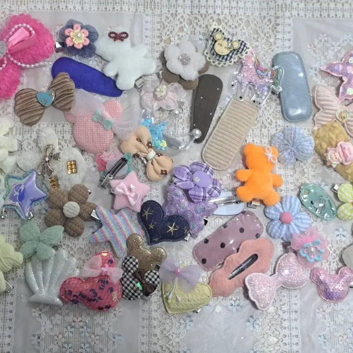 [SOLD OUT] H8 새상품 귀여운 유아 머리핀 세트 50개 일괄
