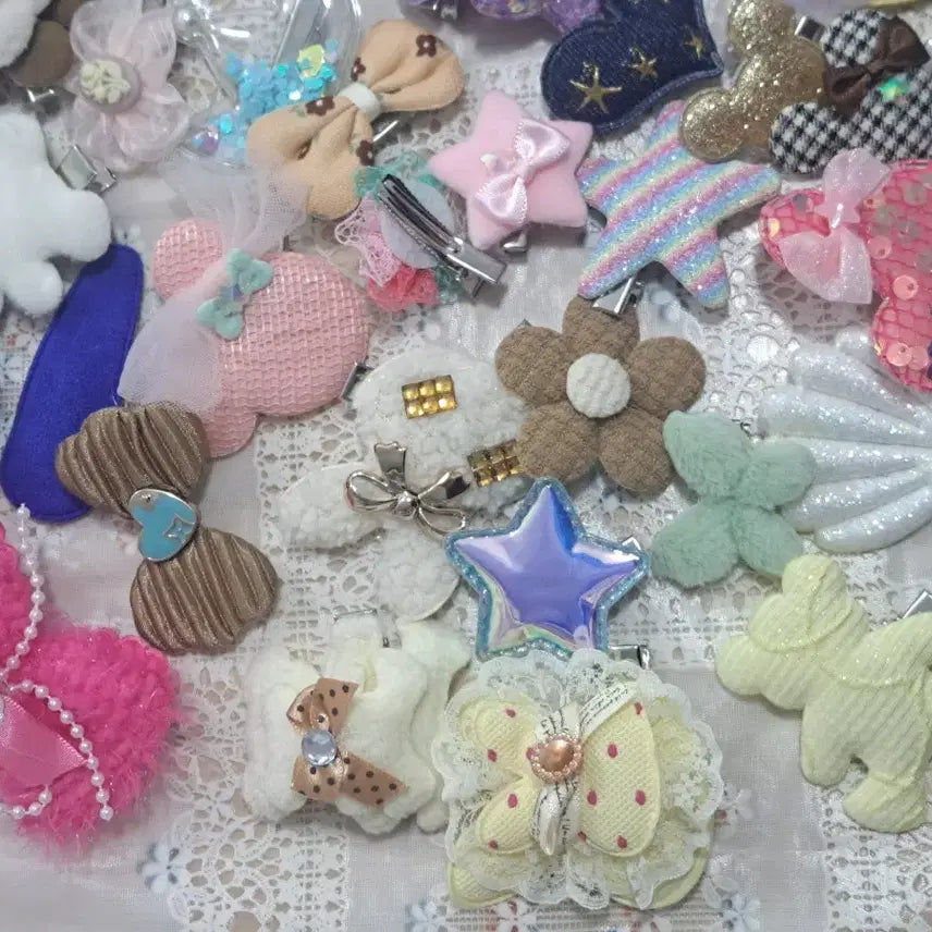 [SOLD OUT] H8 새상품 귀여운 유아 머리핀 세트 50개 일괄