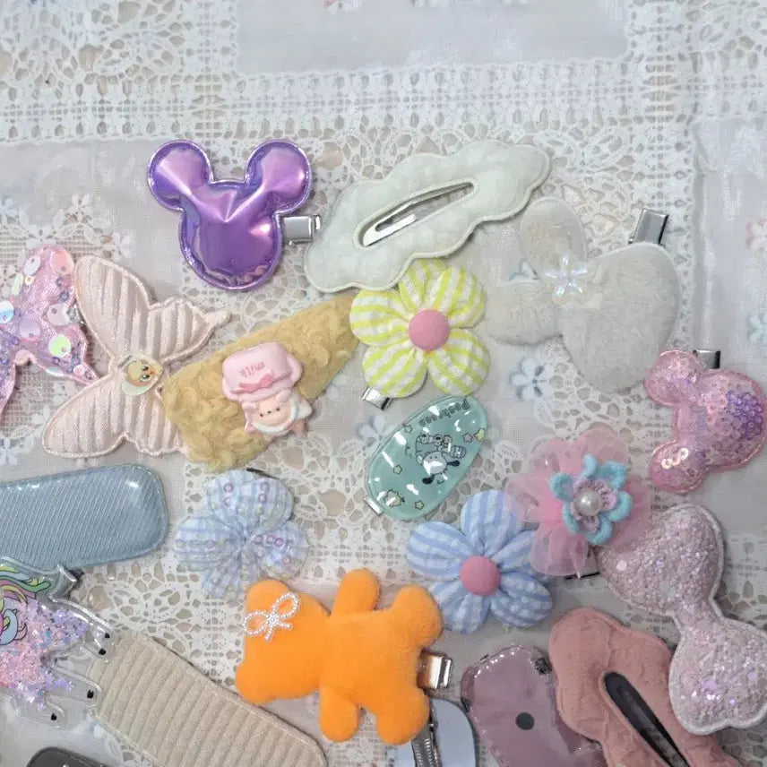 [SOLD OUT] H8 새상품 귀여운 유아 머리핀 세트 50개 일괄