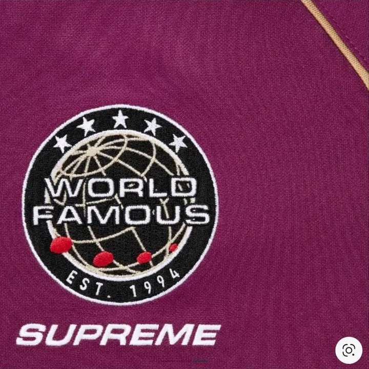 [BUNJANG] Supreme Piping Soccer Jersey Raspberry / 슈프림 파이핑 사커 저지 라즈베리 - 25FW