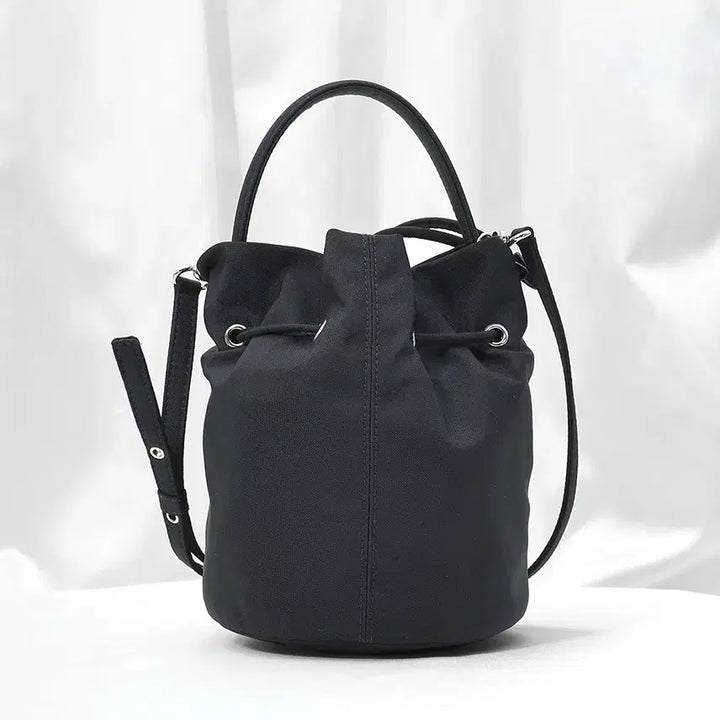 [BUNJANG] Balenciaga Wheel XS Drawstring Bucket Bag / 발렌시아가 블랙 나일론 휠 XS 드로우스트링 버킷백