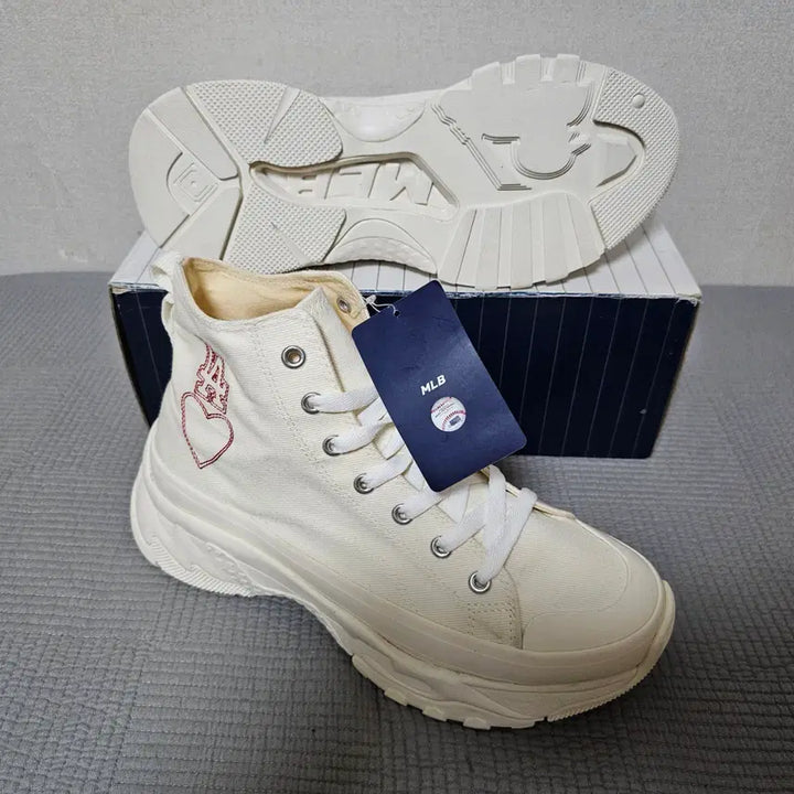 [BUNJANG] MLB Chunky LA Dodgers High Sneakers / MLB 스니커즈 청키 LA 다저스 하이