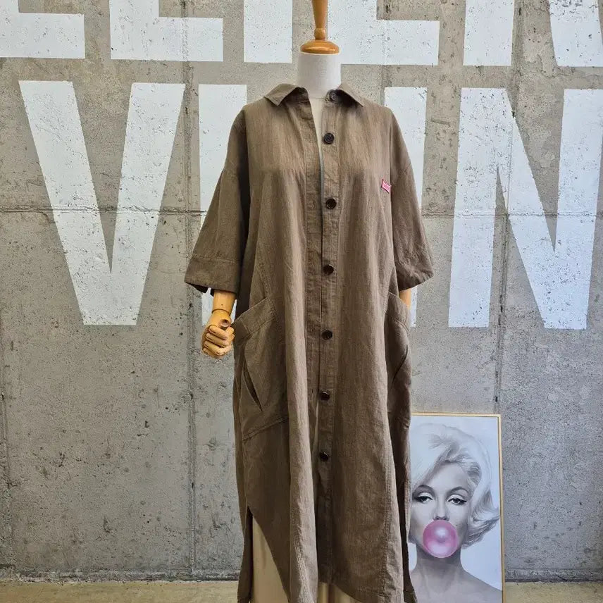 [BUNJANG] Studio Tomboy Linen Blend Long Jacket / 스튜디오톰보이 마혼방 롱자켓