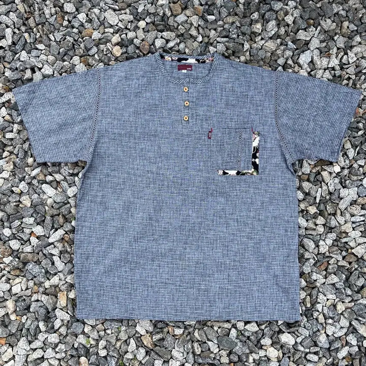 [BUNJANG] Edwin Henry Neck Shirt / EDWIN 헨리넥 셔츠  (실측확인)