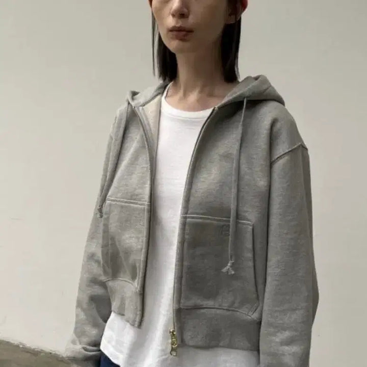 [BUNJANG] ore Crop Hoodie / ore 오어 크롭 후드