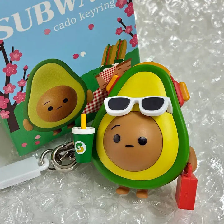 [SOLD OUT] 판매) 써브웨이 키링 데려카도 써브웨이 카도키링 아보카도 키링 뮤직카도