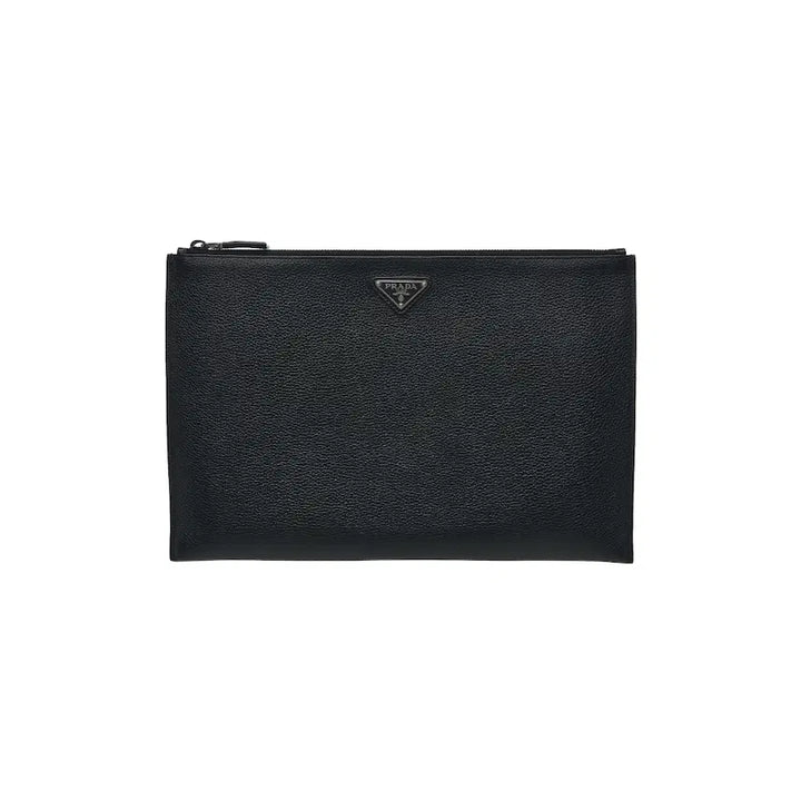 [BUNJANG] Prada Toron Clutch Black Leather / 프라다 토로 클러치